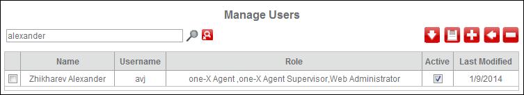 with the one-x Agent role. To search users assigned with the one-x Agent Supervisor role. To search users assigned with the one-x Agent Web administrator role. 4.