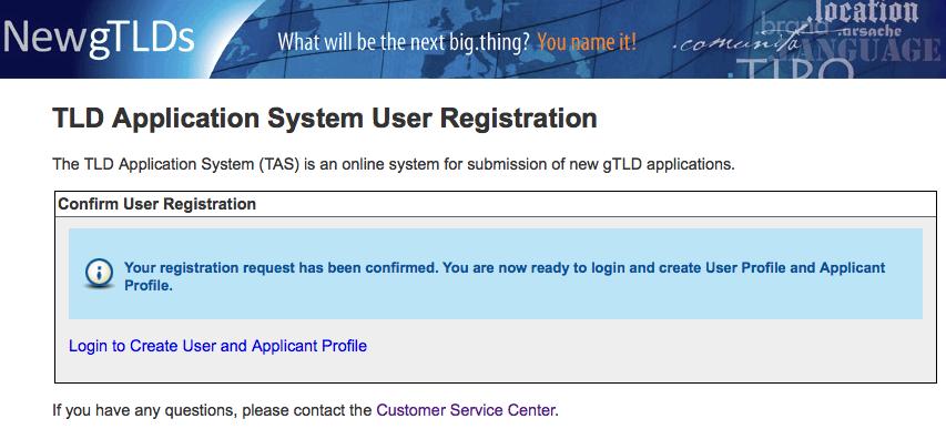 Step 2: User Profile Completion Now that you have access to the registration system, you will next need to complete your user profile.