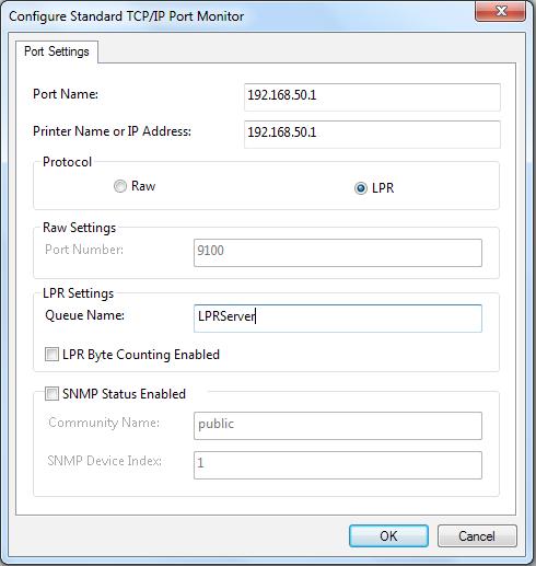 5. Select Custom then click Settings. 6. Set Protocol to LPR.