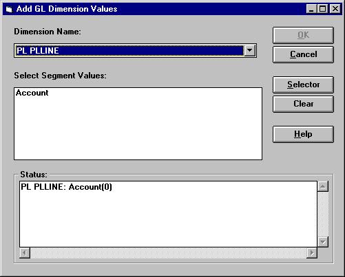 Creating Dimension Values for Segment Values with No Existing Balances Procedure: Creating dimension values for segment values with no existing balances Use the following procedure to create