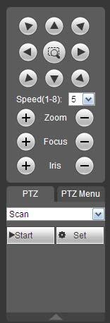 Parameter Function Preset Select Preset from the dropdown list. Turn the camera to the corresponding position and Input the preset value. Click Add button to add a preset,.