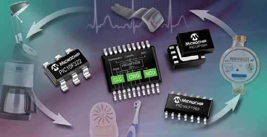 New 8-bit Microcontrollers with Integrated Configurable Logic in 6- to 20-pin Packages Microchip s new PIC10F/LF32X and PIC12/16F/LF150X 8-bit microcontrollers (MCUs) let you add functionality,
