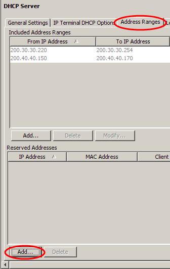 1. In Element Manager, select the Configuration tab and open the Data Services folder and select DHCP Server. 2.