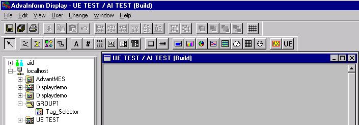 b. In the New Leaf dialog, specify AI TEST as the user element name, then click OK.This opens a new user element window, Figure 139.