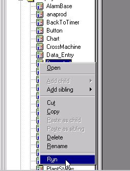 Starting the Tour To open the Demostart display in run mode, click on the Demostart object to select it, then
