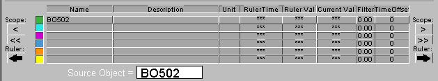 Configuration Appendix C Log Manager Trend Display Guidelines Figure 189. Default Menu Bar a. First click Main. This displays a new menu bar, Figure 190: Figure 190. New Menu Bar b.