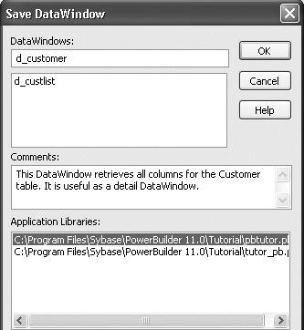 Lesson 7 Building DataWindow Objects Retrieving other records If you want to preview the record for another customer, you can right-click inside the DataWindow Preview view, select Retrieve from the