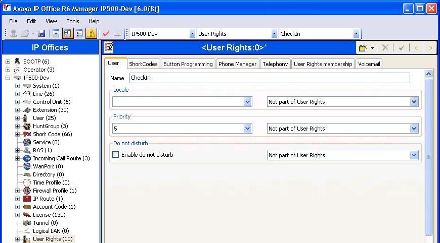 4.8. Administer User Rights From the configuration tree in the left pane, right-click on User Rights, and select New to
