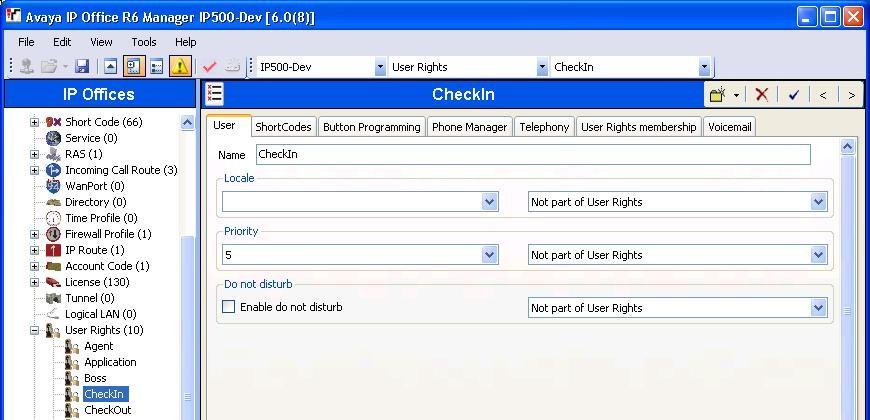 Repeat this section to create the desired number of user rights templates for guests in various states.