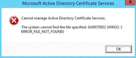 You need to ensure that when Admin1 opens the Certification Authority console on Server1, the error message does not appear. What should you do? A. Install the Active Directory Certificate Services (AD CS) tools.