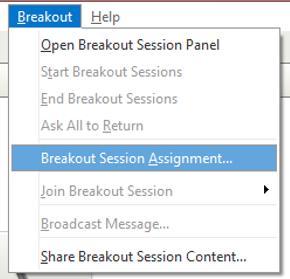 button to add him or her to the assigned breakout room. Click OK once all the rooms are planned.