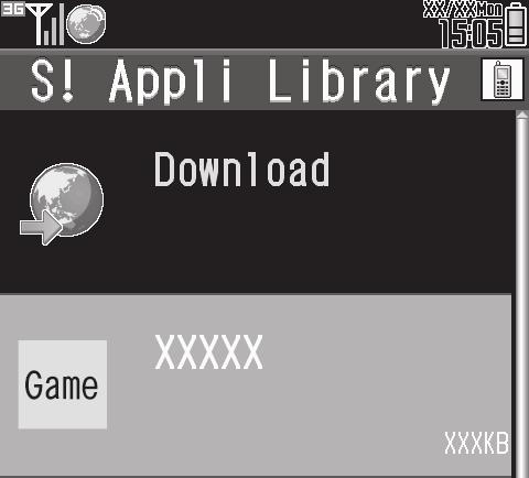 Using S! Applications Try out the preloaded S! Applications or download and use 94SH-compatible S! Applications, including games. Refer to the S!