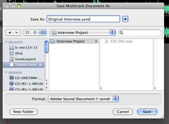 Saving your work in Soundbooth All project-oriented editing programs such as Soundbooth are taxing to a computer. This means SoundBooth can crash without warning and you can lose all of your work.