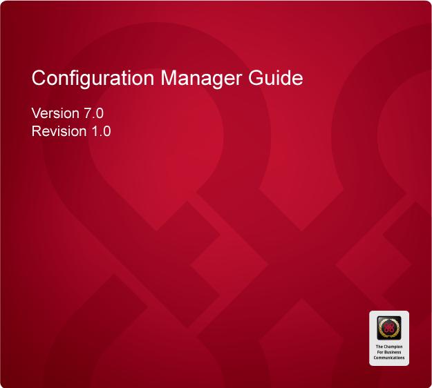 Configuration Manager Guide