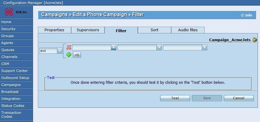 campaign through the Campaign Management tab in the Agent Supervisor Console. Note: You can alter Supervisor assignments even after initiating a campaign. 4. Click Save.