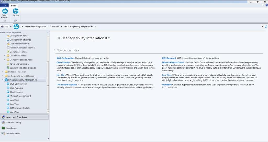 4 Installing HP Manageability Integration Kit into Configuration Manager 1. Verify that any instances of the Configuration Manager console are closed. 2.