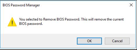 Figure 13 Confirming BIOS password removal 7. Click Deploy button to proceed to next screen 8. Select the appropriate collection and click Deploy 6.