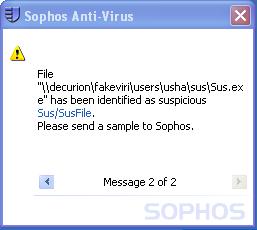 4 Clearing an alert in Windows This section refers to Sophos Anti-Virus for Windows only.