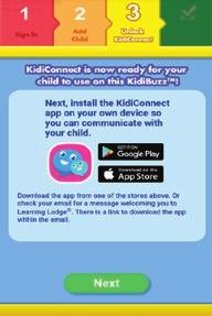 You will automatically be prompted to unlock KidiConnect on your child's device when you register it.