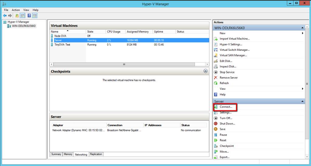 Step 6: Configure the Network NOTE: