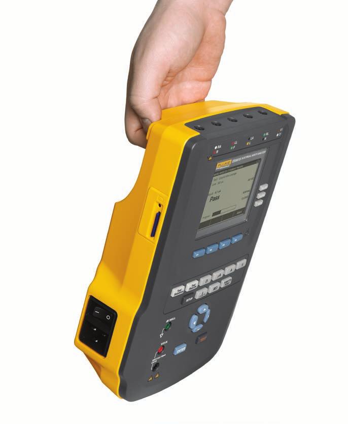 Analyzer The automated ESA615 Electrical Safety Analyzer performs all primary electrical safety tests, ECG