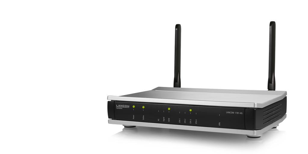 Router & VPN Gateways LANCOM 1781-4G Business VPN router with an integrated multiband 4G LTE modem for secure multi-site networking The LANCOM 1781A-4G is a professional, high-performance VPN router