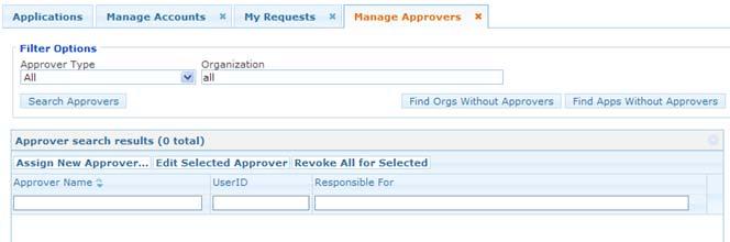 Administering the Portal Assigning a New Approver Note: If you have already used the Manage Other Users page to select the user whose approver privileges you want to manage, the user is still