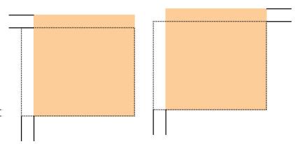 This option adjusts the paper so that the image for side 1 and / or side 2 are not skewed but aligned with each other.