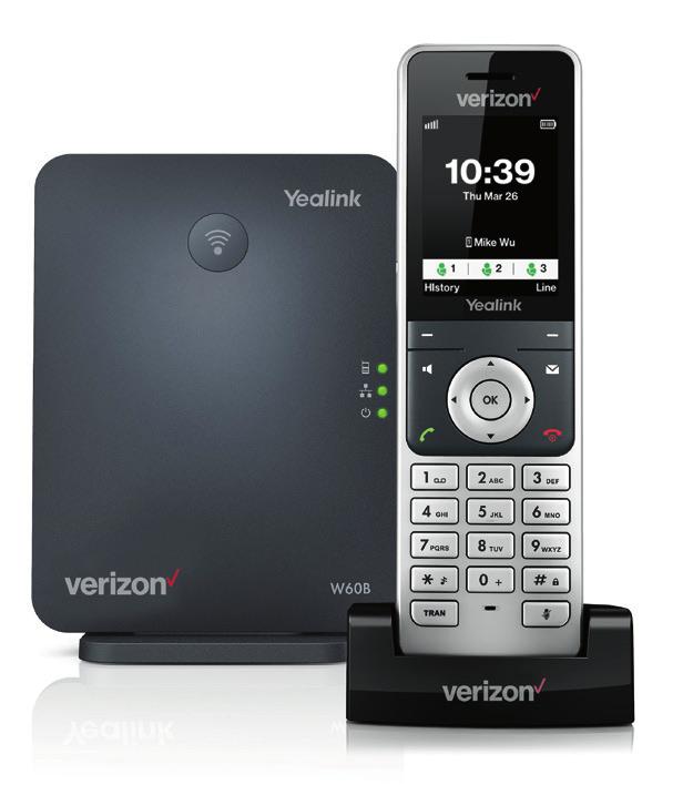 Quick reference guide Verizon One Talk DECT IP Phone W60B Base Station and W56HV Handset