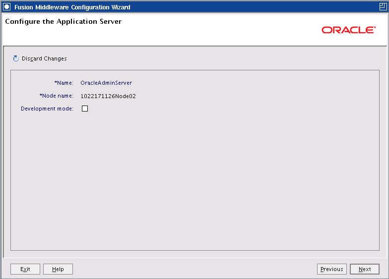Configure the Application Server 3.8 Configure the Application Server This screen appears only for IBM WebSphere AS.