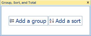 You usually use a group header to display data that identifies the group in a separate section at the beginning of the group.