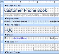 Add report or page header and footer sections Headers and footers are report sections that you can use to display information that is common to the entire report, or to each page of a report.