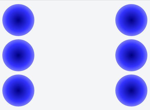 3. The provided CSS creates a blue gradient circle.