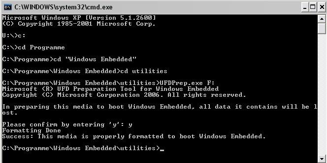 Install Windows CE To get you up and running, you just have to copy the content of the Image folder (standard: c:\windows Embedded Images ) onto a bootable device on your phycore Atom-Kit.
