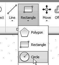 3D Wireframe Modeling 3-19 Create a Circle above the UCS Sketch Plane 1. Select the Circle command icon in the Draw toolbar.