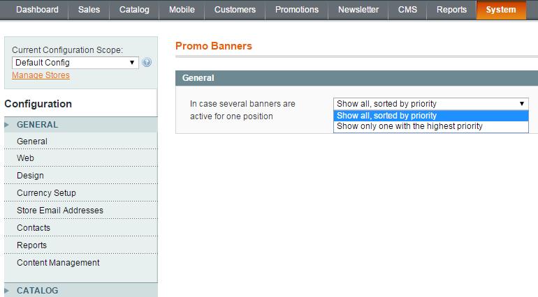 6. Specify conditions for banner display Choose