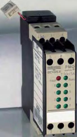 E031027 000823 Process module digital output PMO transistor The digital output modules PMO are used to convert signals arriving by bus and bus module and to control actuators on site.