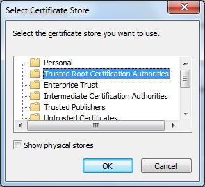 PKI Trusted Root Certificate