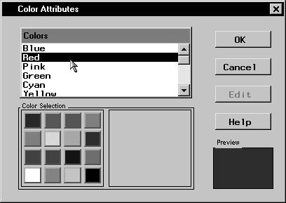 15. Color Attributes Dialog Click OK to change the bar color to red. 5.