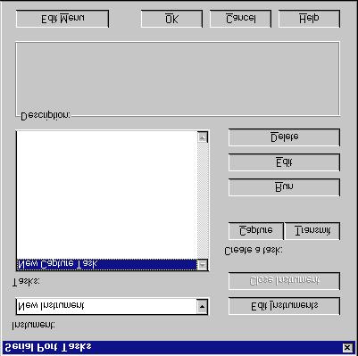 Chapter 3 Serial Task Reference Figure 3-4. Serial Port Tasks Dialog Box The options available from the Serial Port Tasks dialog box are shown in Table 3-4.