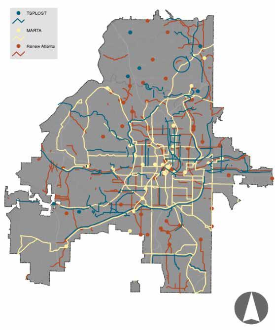 A Story of Connectivity: Renew Atlanta, MARTA & TSPLOST Projects u u u 94% of