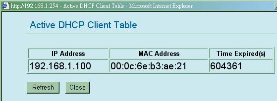 DHCP DHCP Client Range Disable: Select to disable this Router to distribute IP Addresses (Disabled). Server: Select to enable this Router to distribute IP Addresses (DHCP Server).