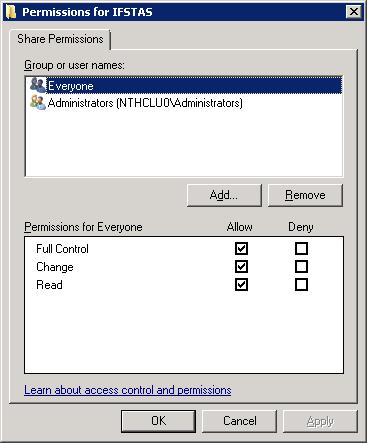 Using IIS Manager, modify the IFS Touch