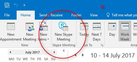1. Scheduling Skype Meetings using Outlook Requirements CHC Office 365 account (Skype invitation must be sent from CHC email account, not from your personal account) Office 2016 & Skype for Business