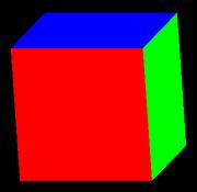 3.3. PROJECTION AND VIEWING 93 The sample program glut/unlit-cube.c uses this function to draw a cube, and lets you rotate the cube by pressing the arrow keys. A Java version is jogl/unlitcube.
