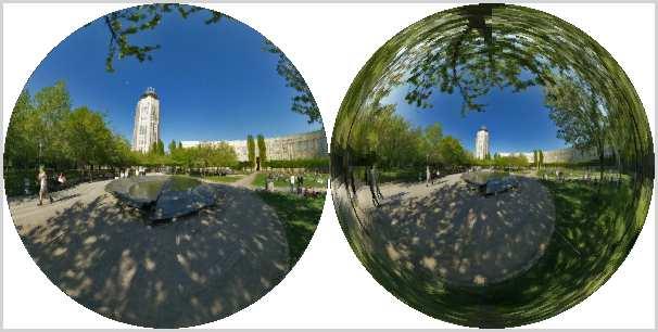 256 CHAPTER 6. INTRODUCTION TO WEBGL Since we aren t doing 3D graphics in this chapter, we can t use cube maps in the ordinary way. The sample program webgl/cubemap-fisheye.
