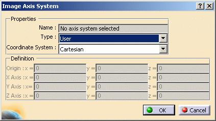 Global: lets you select the main axis system.