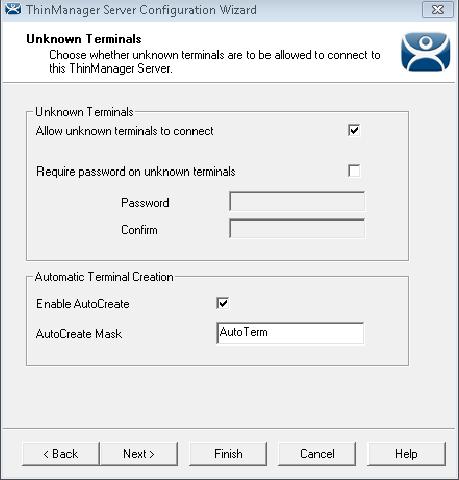 24.2 ThinManager Server Security ThinManager has a number of security settings for the ThinManager Server.