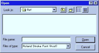 Appendixies Commands - [File] menu [File] - [New] command This creates new stroke fonts.