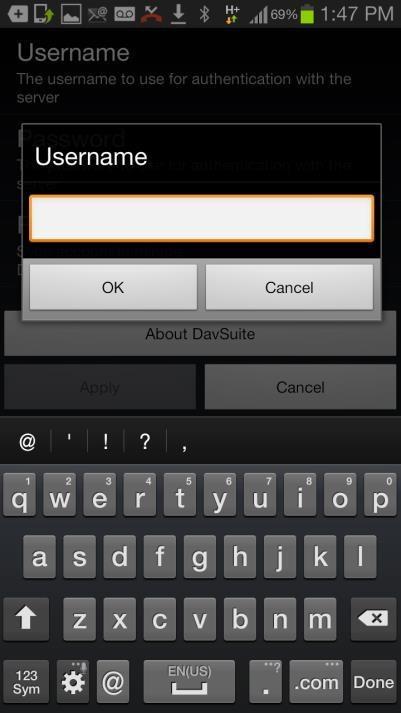 5. Enter your Webmail account password and tap OK. Intellectual Property.